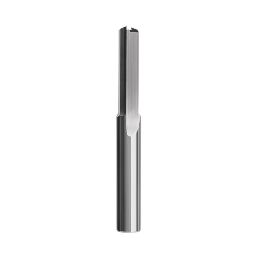 1/2" Straight Flute 2-Flute | 1" LOC | 3" OAL | 1/2" Shank | Plunge End