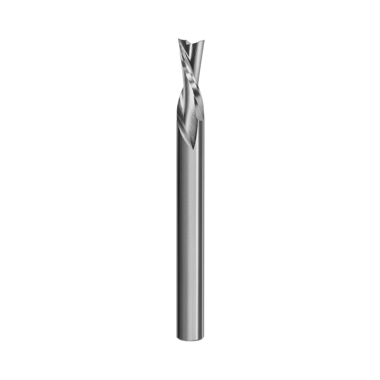 5/32" Downshear Spiral 2-Flute | 3/4" LOC | 2-1/2" OAL | 1/4" Shank | Plunge End