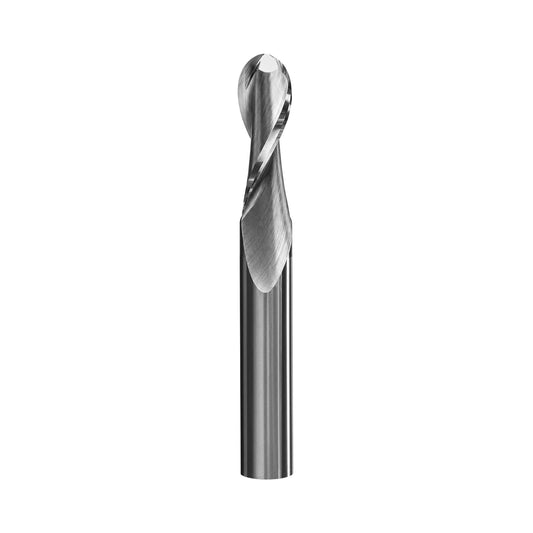 1/2" Ballnose 2-Flute | 1" LOC | 3" OAL | 1/2" Shank