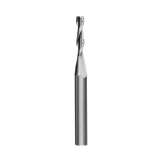 1/8" Upshear Spiral 2-Flute | 1/2" LOC | 2" OAL | 1/4" Shank | Plunge End
