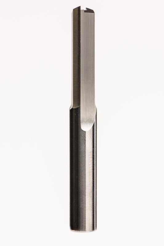 3/8" Diameter 2 Straight Flutes 1-1/8" Cut Length 3" Overall Length 3/8" Shank Plunge End