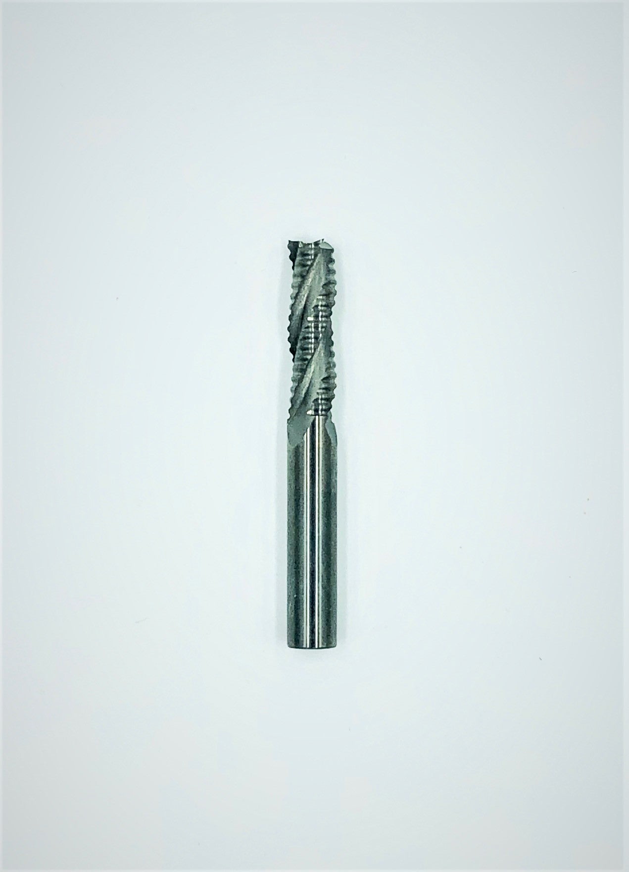 3/8" 3 flute Upshear Rougher 1-1/4 cut length 3" OAL Plunge end